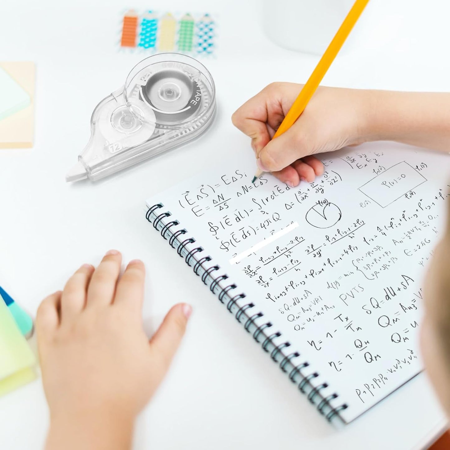 30 Pcs Correction Tape, 39.4 Ft White Wrong Out Tear-Resistant Bulk, Instant Corrections Easy To Use Applicator for School, Office, Note Taking, Journal (Tape Width 0.2 in, Clear)