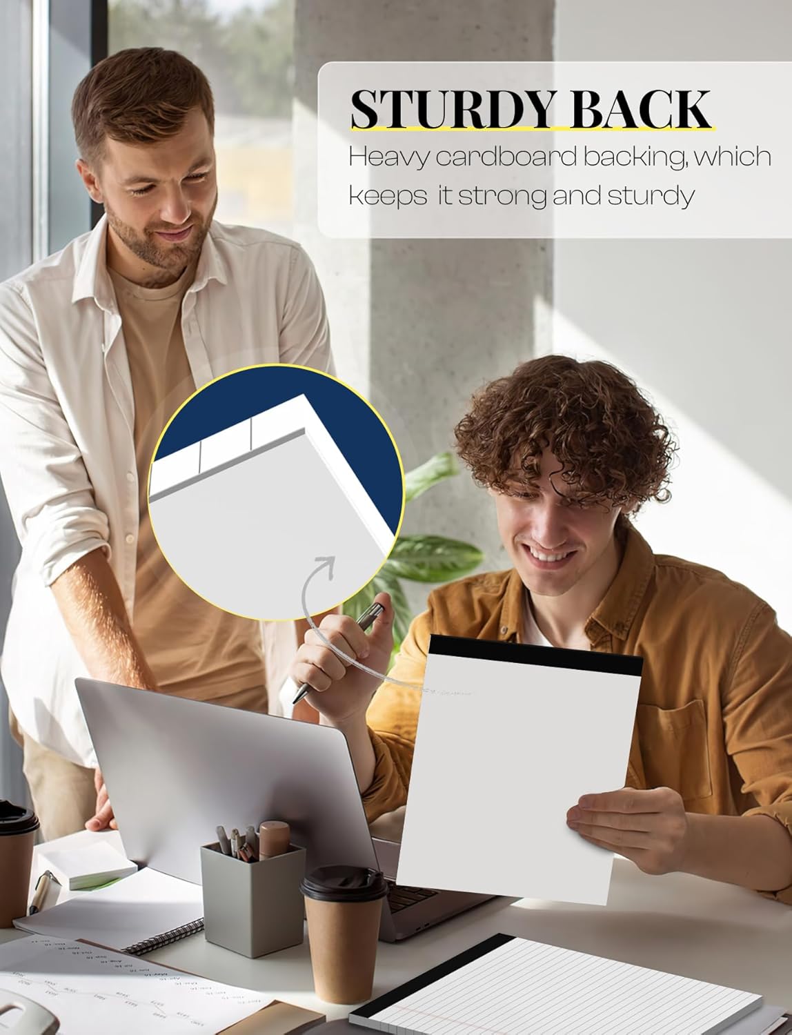 Legal Pads 8.5 x 11 White Note Pads 8.5 x 11 In 2 Pack Notepads 8.5 x 11 Writing Pads of Paper 8.5 x 11 Legal Notepads Wide Ruled White Lined Paper Pads 8.5 x 11 30 Sheets Per Legal Note Pads 8.5 x 11