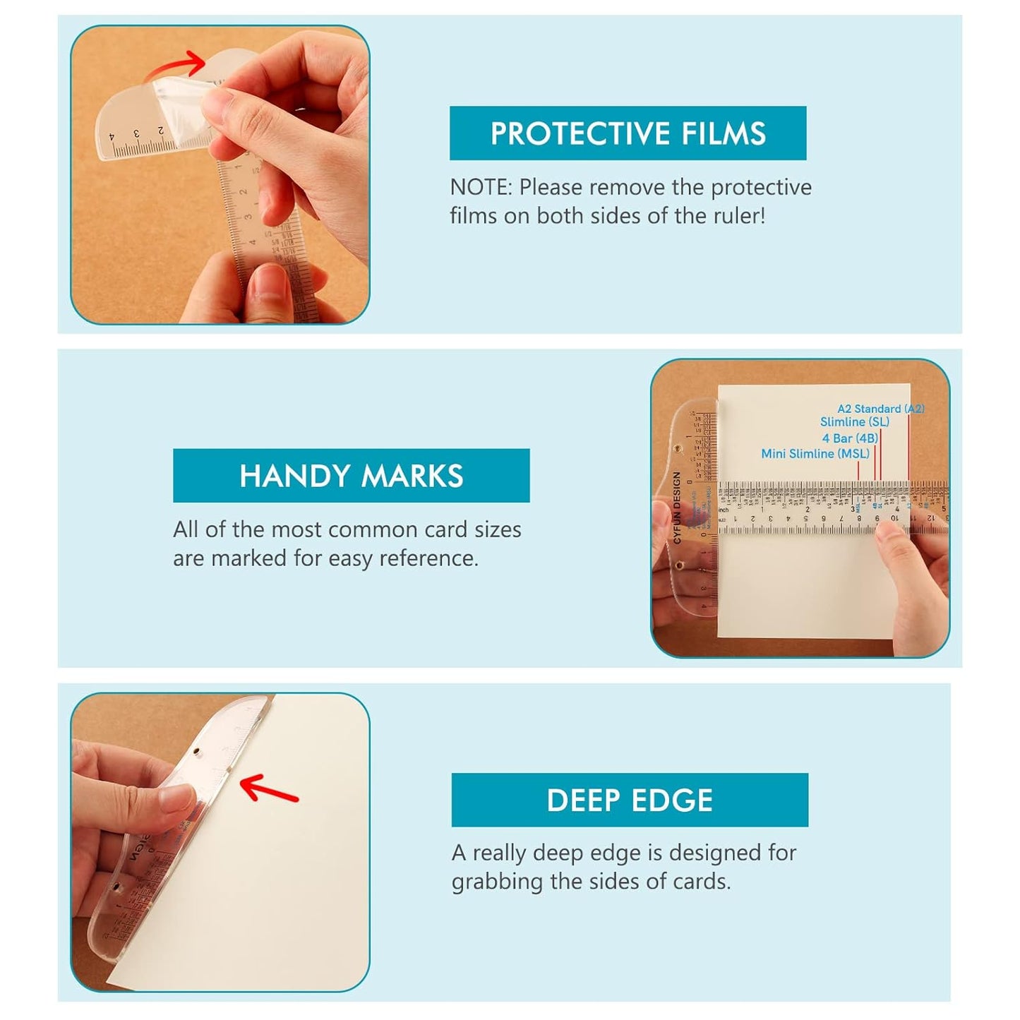 9 PACK 6 Inches Acrylic Clear T-Square Ruler,T Square Ruler, Transparent, T Ruler, for Crafting Drafting and General Layout Work Art Framing & Drafting Scrapbooking Inches & Metric Measuring Tool