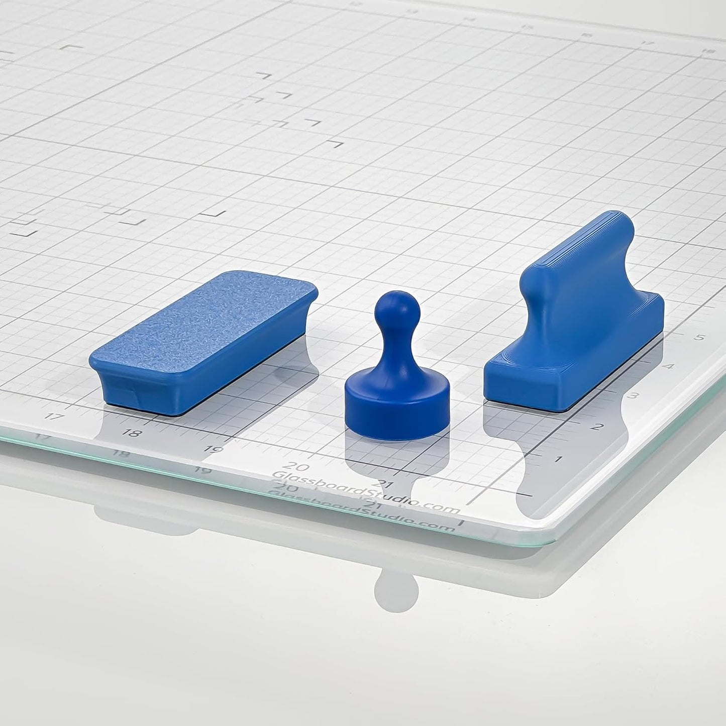 Glassboard Studio Mega Magnets - Neodymium - Heavy Duty, Colorful, Ergonomic, Ideal for Crafting, Quilting, and as Magnetic Knife Holders (1, Sunshine Yellow Bar)