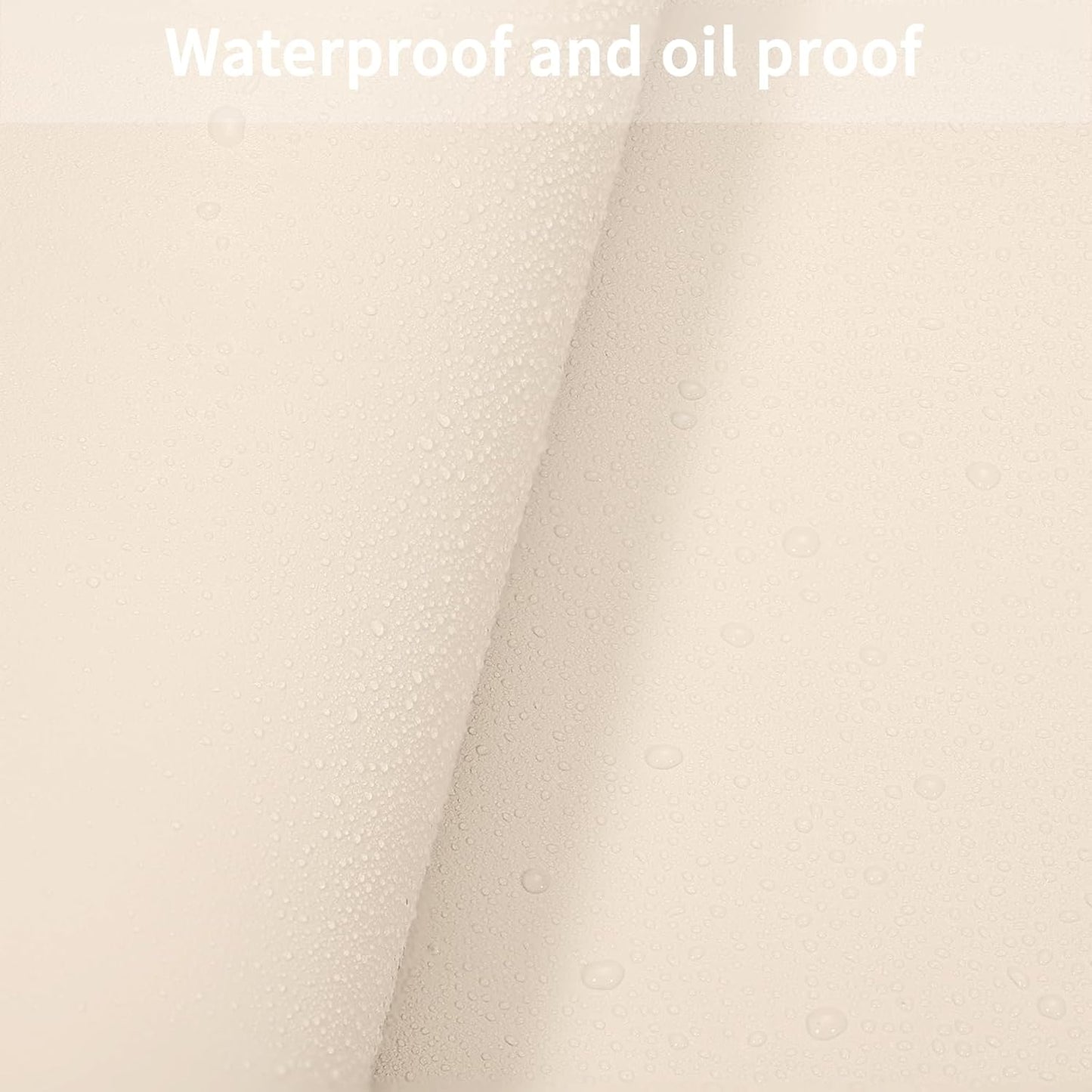 Leather Table Cover,1.8mm Thick,24x48 Inch Desk Cover,Large Desk Mat,Table Protector,Table Cover Protector,Office Desk Cover,Coffee Table Protector(Off White+Light Gray,24x48)