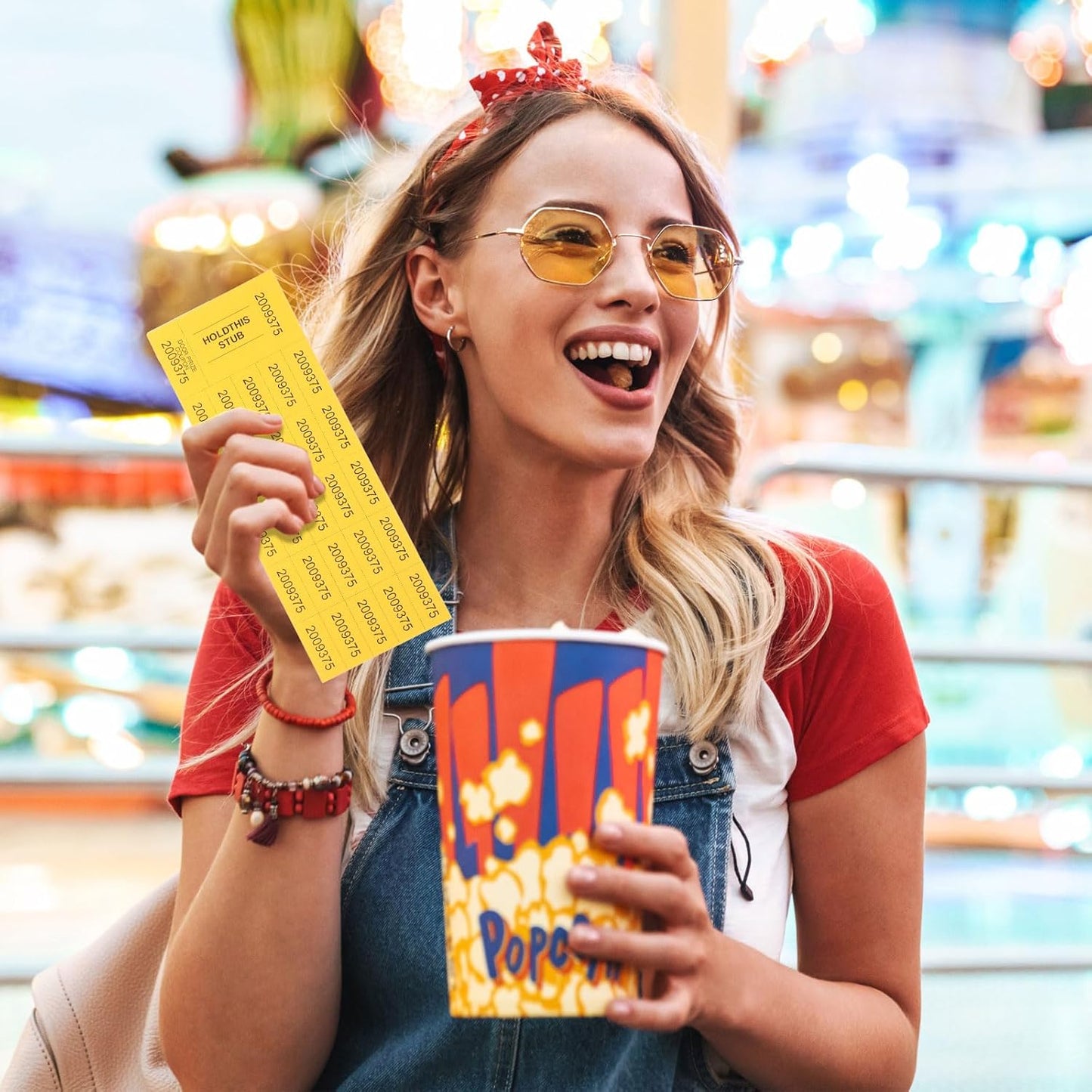 Kosiz 1000 Sheets 25 Bid Raffle Ticket Numbers - Chinese Auction Ticket Sheets for Events, Church (Deep Color)