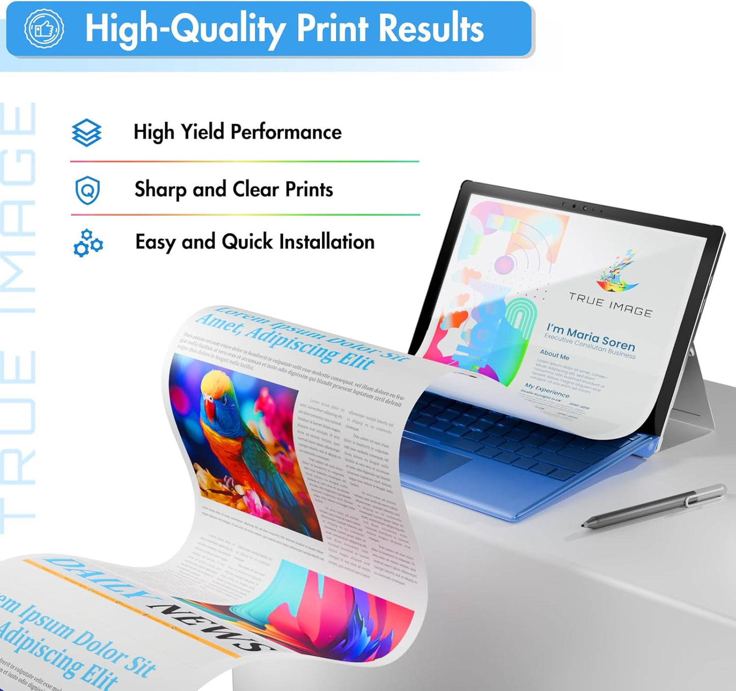 218A 218X Toner Cartridges 4 Pack with Chip 3301fdw 3201dw Compatible Replacement for HP 218A 218X Color Laserjet Pro MFP 3301cdw 3301sdw 3201dw Printer High Yield Ink Set W2180A W2180X (B/C/Y/M)