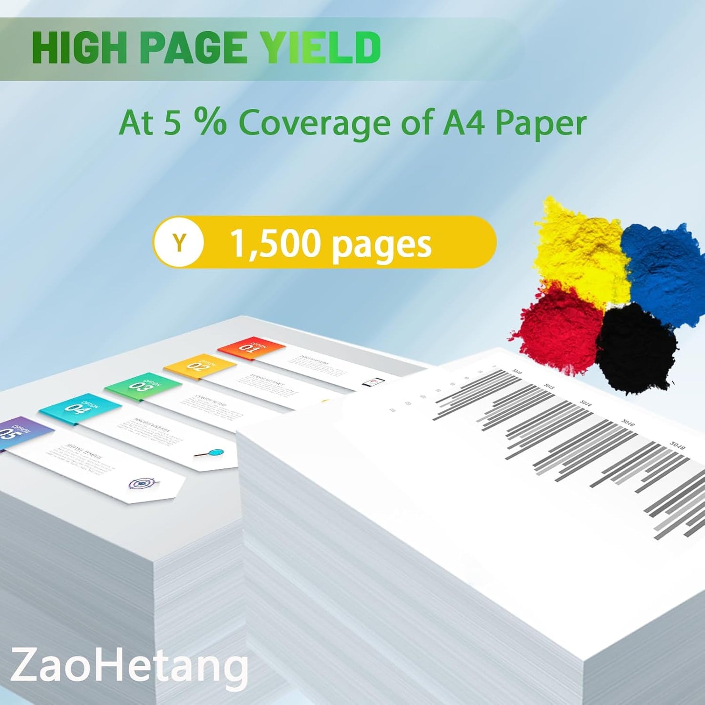 Remanufactured C230 C235 Toner Cartridge # 006R04386 Compatible for Xerox C235/DNI C230/DNI Color Multifunction Printer(Yellow)