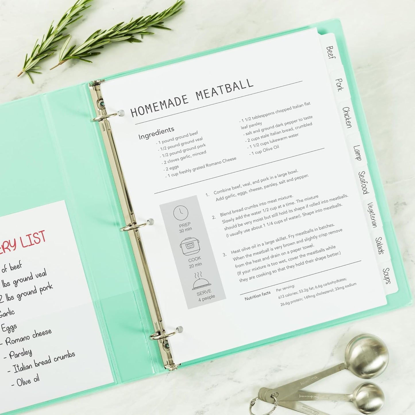 Avery 8-Tab Binder Dividers, Write & Erase White Big Tabs, 1 Set (23078)