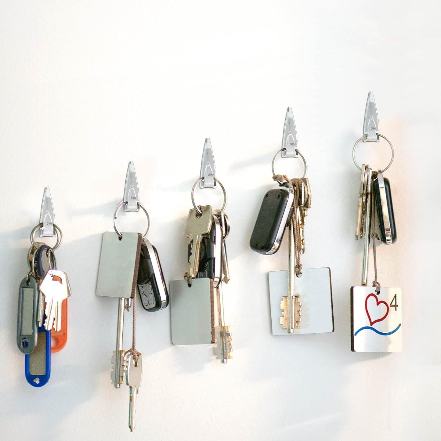 Ferraycle 30 Pieces Metal Push Pin Hangers 20 lbs Picture Hooks Zinc Alloy Thumb Tacks Hanging Hooks with Nails for Home Office Fabric Wall Wooden Board (Silver)