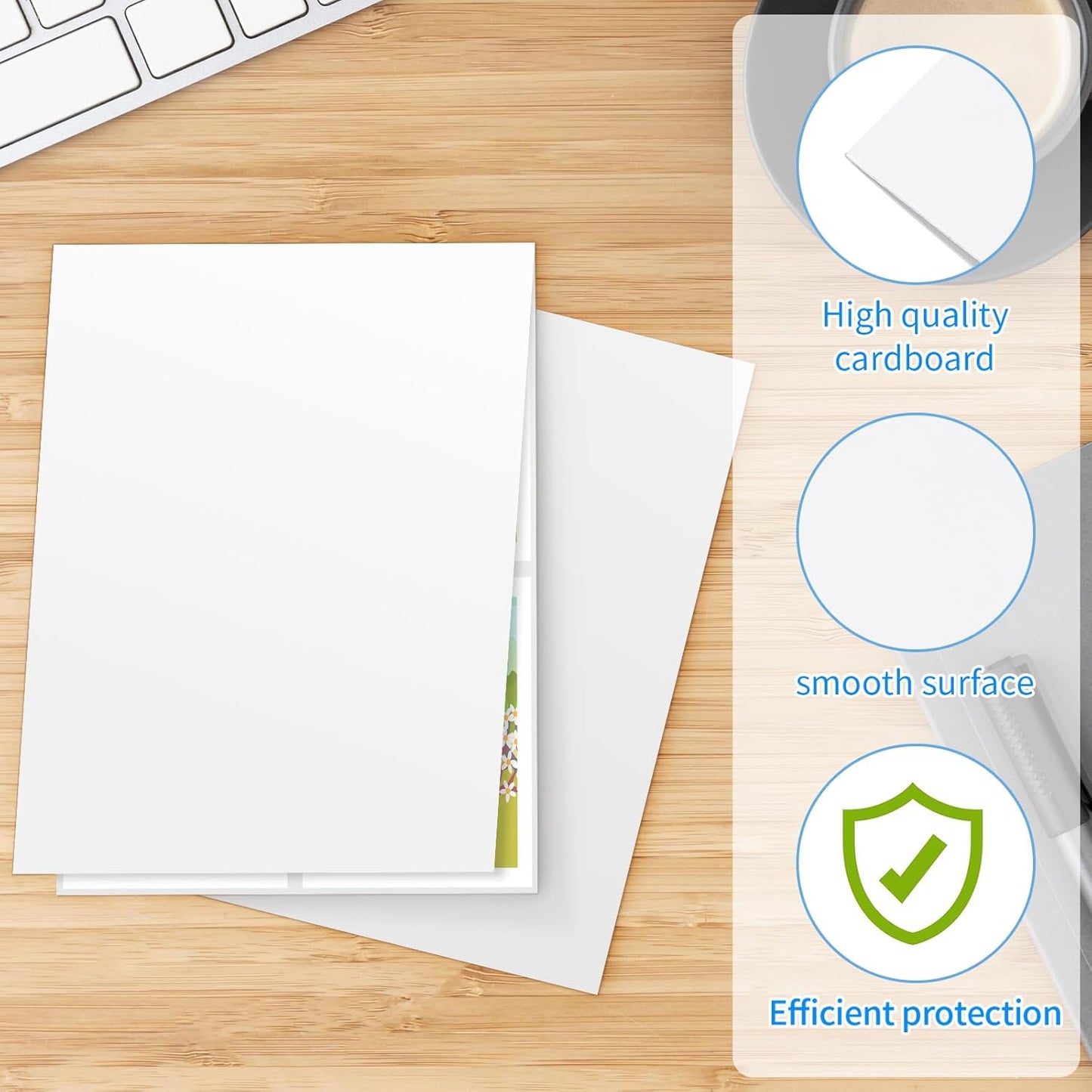 Laminator Carrier Sleeve Lamination Carrier Thermal Laminating Carriers Sheets Thermal Carrier Sheet for Laminator with All Brand Laminating Pouch (10, Letter Size)