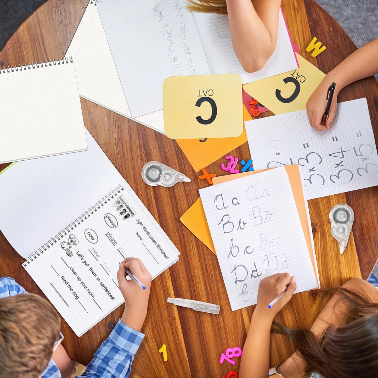 50 Pcs Correction Tape, 39.4 Ft White Wrong Out Tear-Resistant Bulk, Instant Corrections Easy To Use Applicator for School, Office, Note Taking, Journal (Tape Width 0.2 in, Clear)