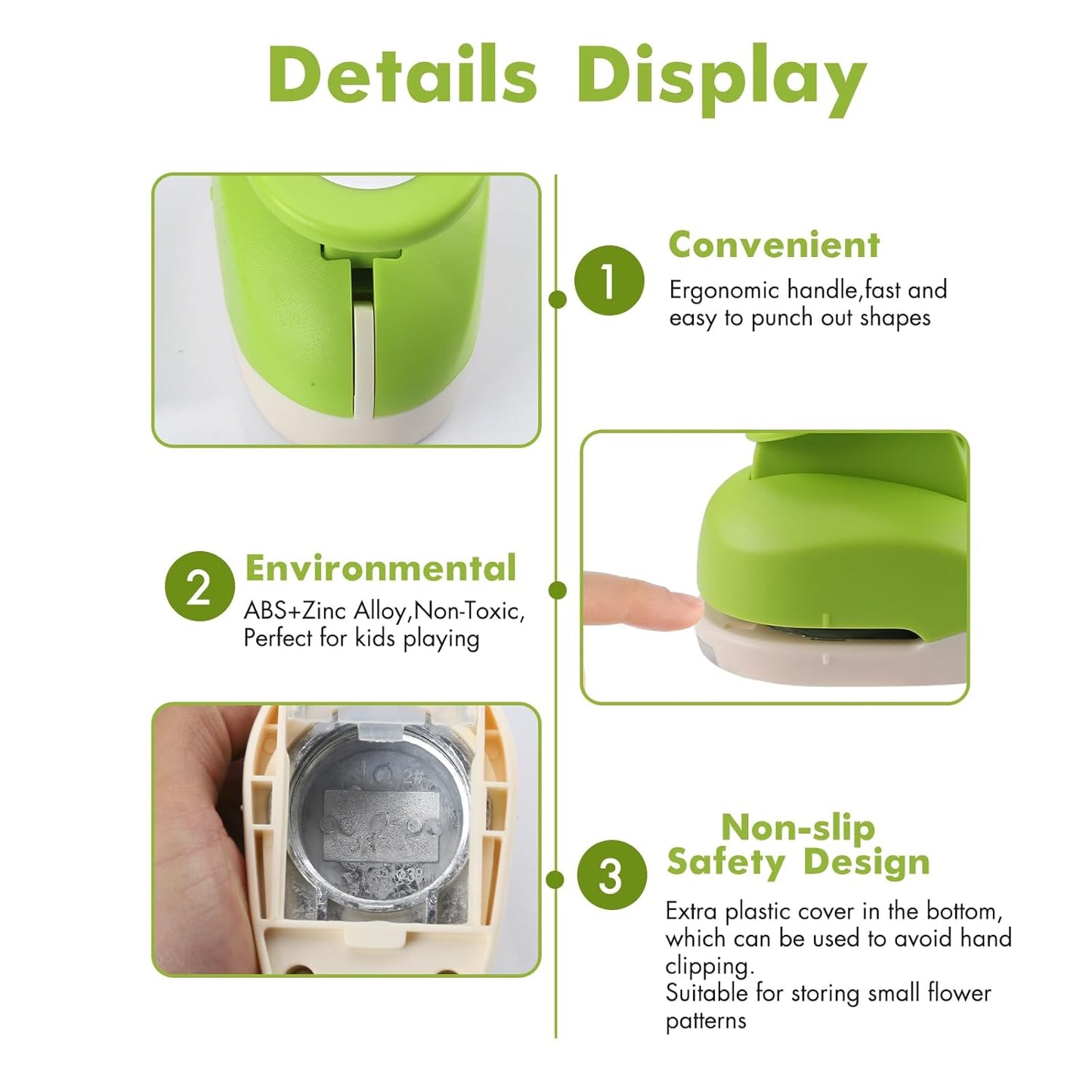 LOONENG 2 Inch Circle Hole Punch - Create Perfect Circles for Handmade Craft Projects - Ideas for Scrapbooking, Card Making, DIY Photo Albums, Gift Tags, Homemade Confetti