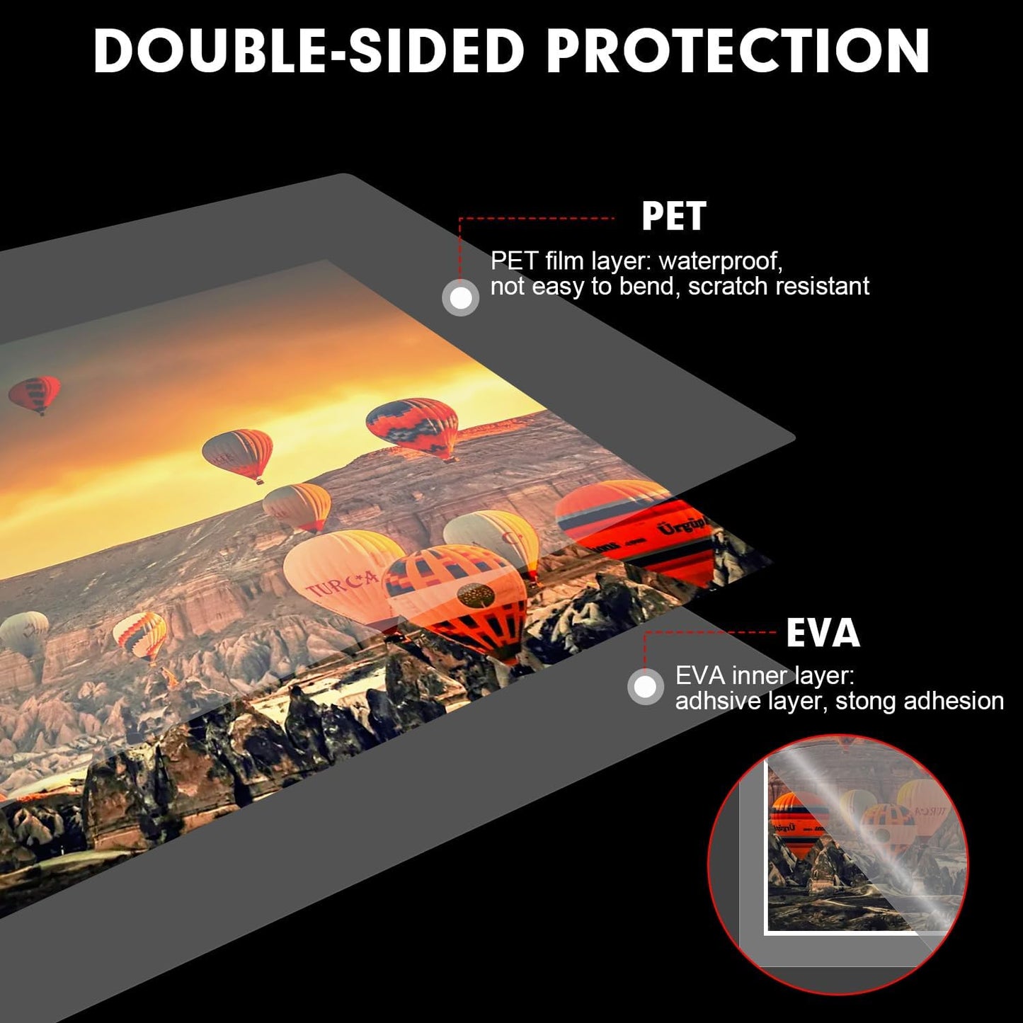 Laminating Sheets, 200 Pack Clear Thermal Laminating Plastic Paper Laminator Sheets, 9 x 11.5-Inch, 5mil, Ideal Office or School Supplies