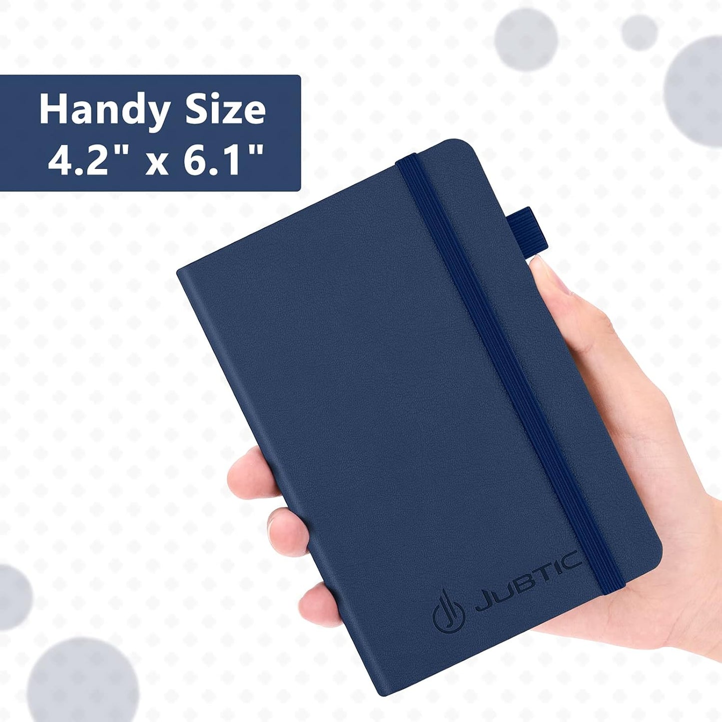 JUBTIC Password Book with Alphabetical Tabs Small Password Keeper with Inner Pocket Record Log in Internet Address Password Notebook Journal Hardcover Password Organizer for Home Office, Blue