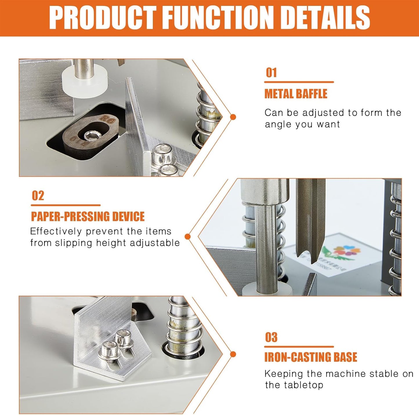 WILLBOND Corner Rounder Cutter Machine Heavy Duty Paper Punch Cutter with R6mm R10mm Interchangeable Dies Metal Corner Rounder Punch for Office, Business, Heavy Cardstock, Plastic, Aluminum Sheet