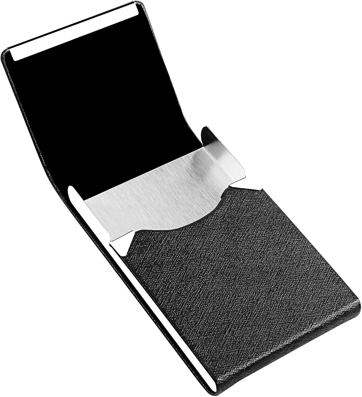 Professional Business Card Holder, Pocket Business Card Case for Women & Men, PU Leather Multi Card Case, Credit Card Wallet, Name Card Holder with Magnetic Closure