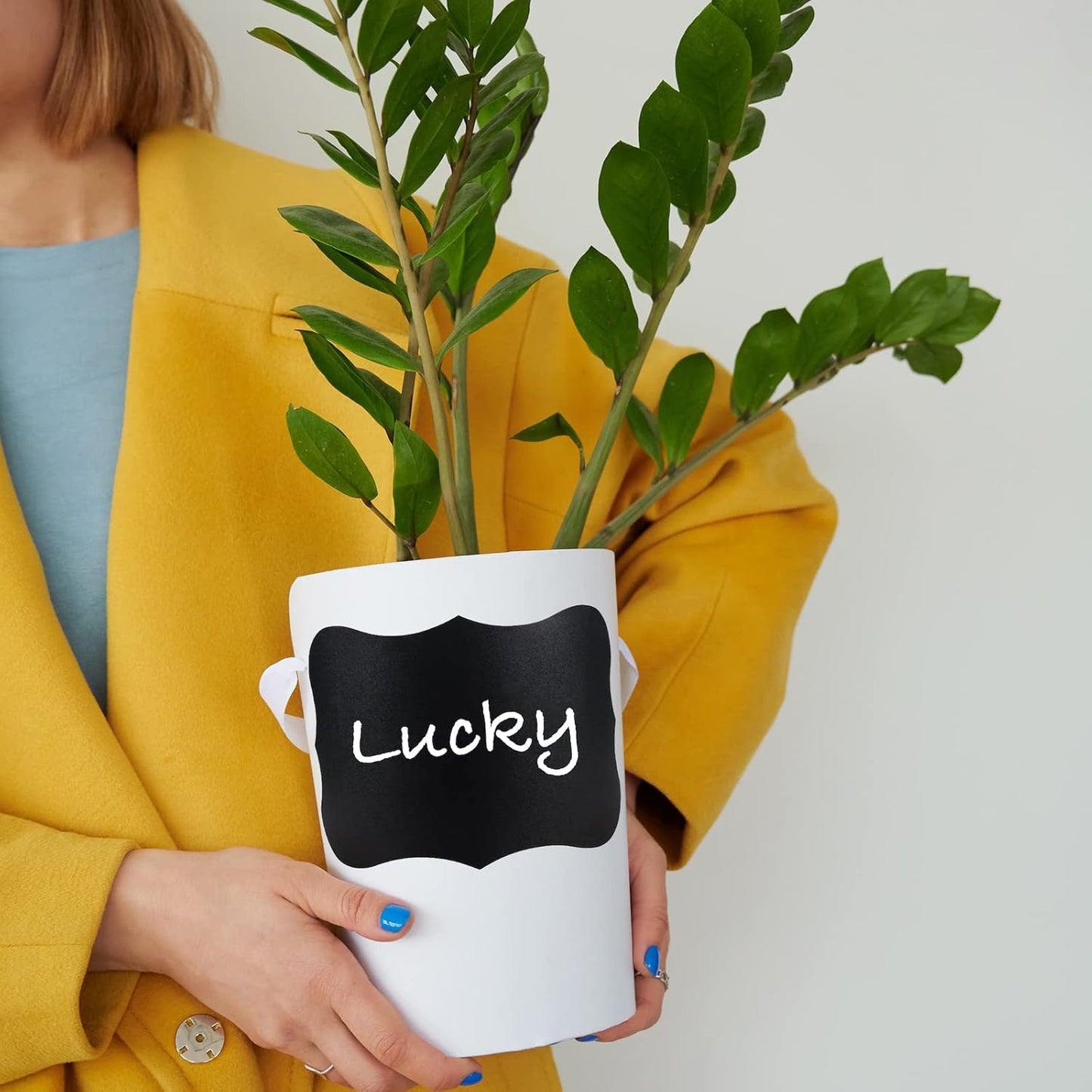 ONUPGO Large Chalkboard Labels (20 Pack), 4 x 6 Reusable Blackboard Stickers Waterproof Chalkboard Sticker for Jars, Parties Decoration, Craft Rooms, Weddings, Storage, Organize Your Home & Kitchen