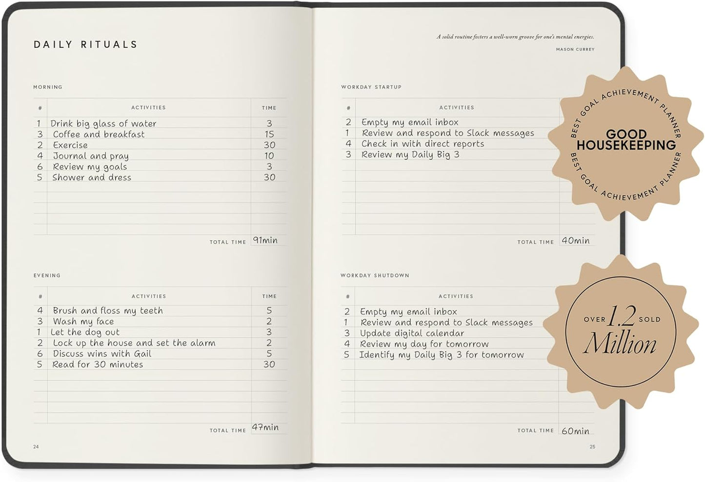 Full Focus Stone Leather Planner by Michael Hyatt - The #1 Daily Planner to Set Annual Goals, Increase Focus, Eliminate Overwhelm, and Achieve Your Biggest Goals - Hardcover