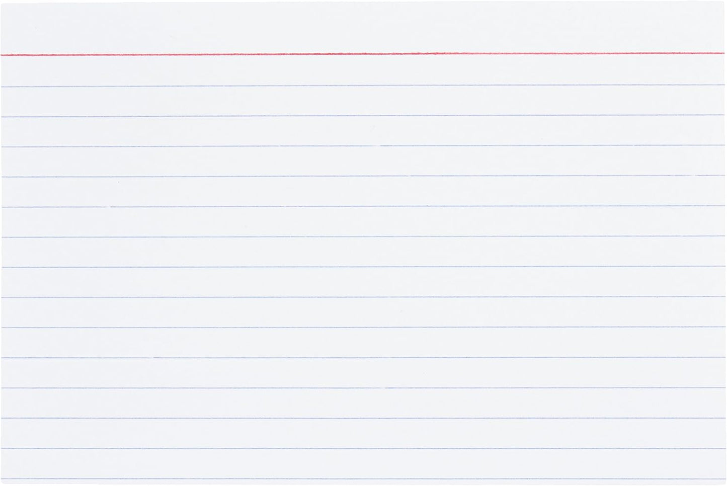 Amazon Basics Ruled Lined Index Note Cards, 500 Count, 5 Pack of 100, White, 4 in x 6 in