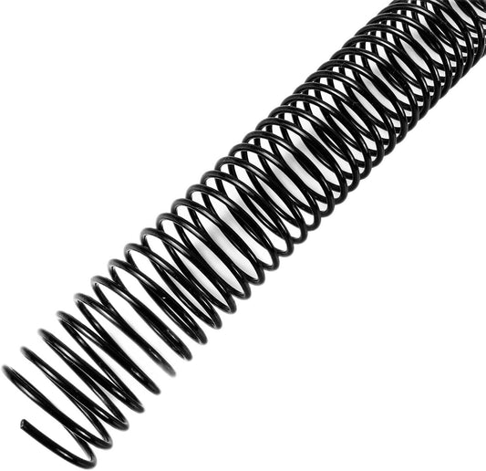 Binditek 50 Pack Plastic Spiral Binding Coils, 32mm (1-1/4"), 280 Sheet Capacity, 4:1 Pitch, Black, 48 Loops, for Letter Size, for Students and Coworkers