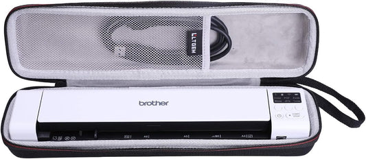 LTGEM Hard Case for Brother DS-640 / DS-740D / DS-940DW / DS-720D & Itari & HP Small USB & Canon imageFORMULA P-208II Document Scanner - Protective Carrying Storage Bag