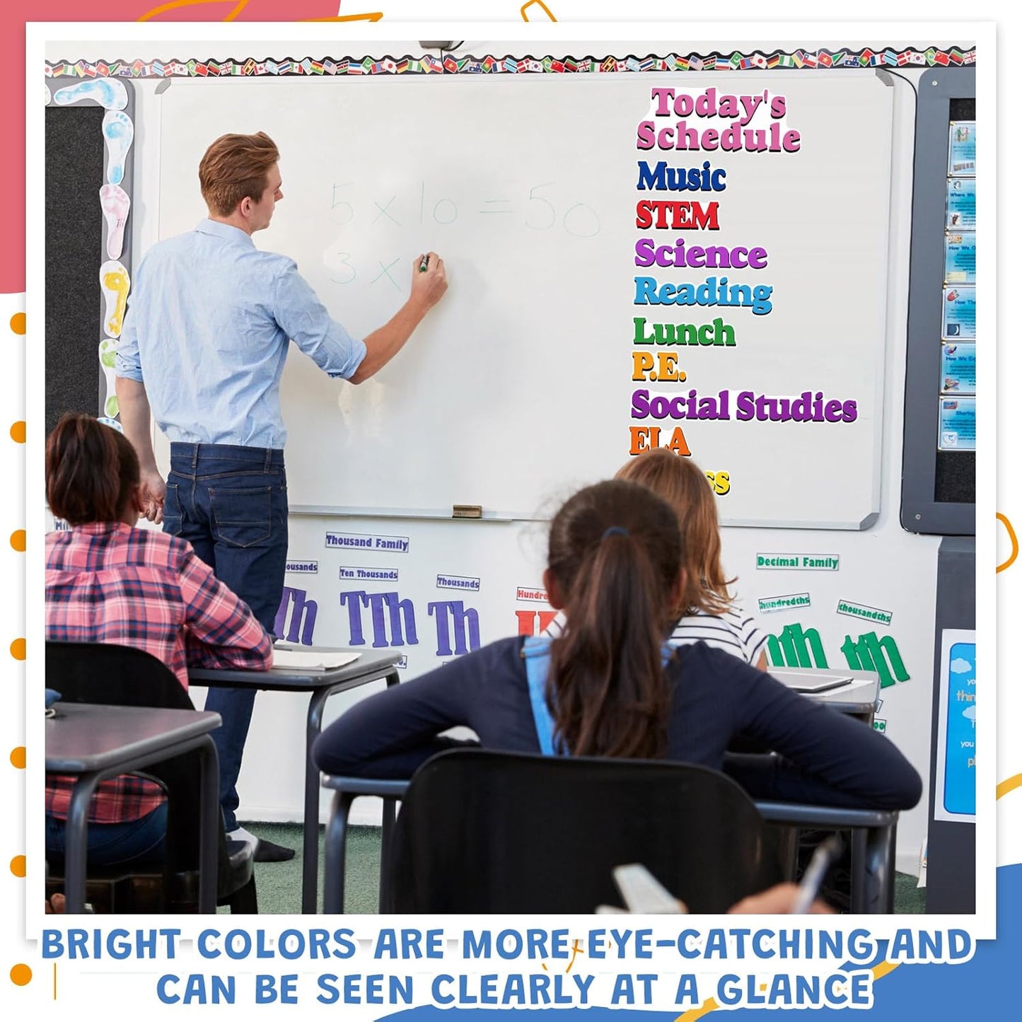 16 Pcs Classroom Schedule Magnets Reusable Today's Schedules Magnetic Course Labels with Dry Erase Blank Magnetic Labels for Bulletin Board Whiteboard Homeschooling (Course Schedules)