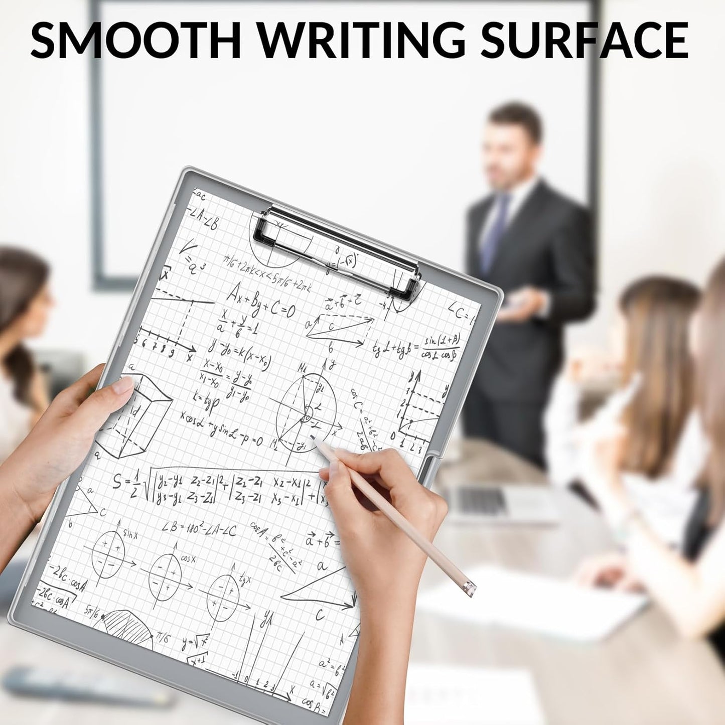 Sooez Clipboard with Storage, Heavy Duty Cleaview Clip Boards 8.5x11 with Dual Storage, Dry Erase Plastic Nursing Clipboard, High Capacity Clipboards Folder for Teacher Nurse, School & Office Supplies