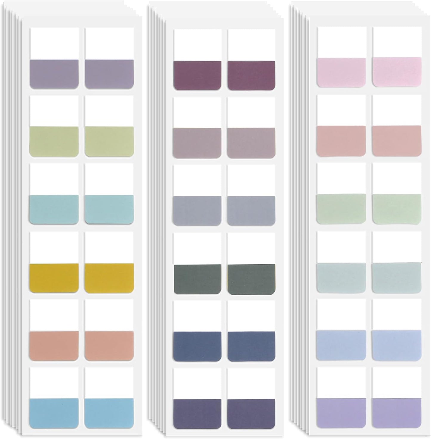 Potanro Sticky Book Tabs 360PCS Notebook Colorful Book Annotation Tabs Kit Writable Repositionable Color Page Markers Bible Tabs for Office Supplies