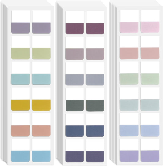 Potanro Sticky Book Tabs 360PCS Notebook Colorful Book Annotation Tabs Kit Writable Repositionable Color Page Markers Bible Tabs for Office Supplies