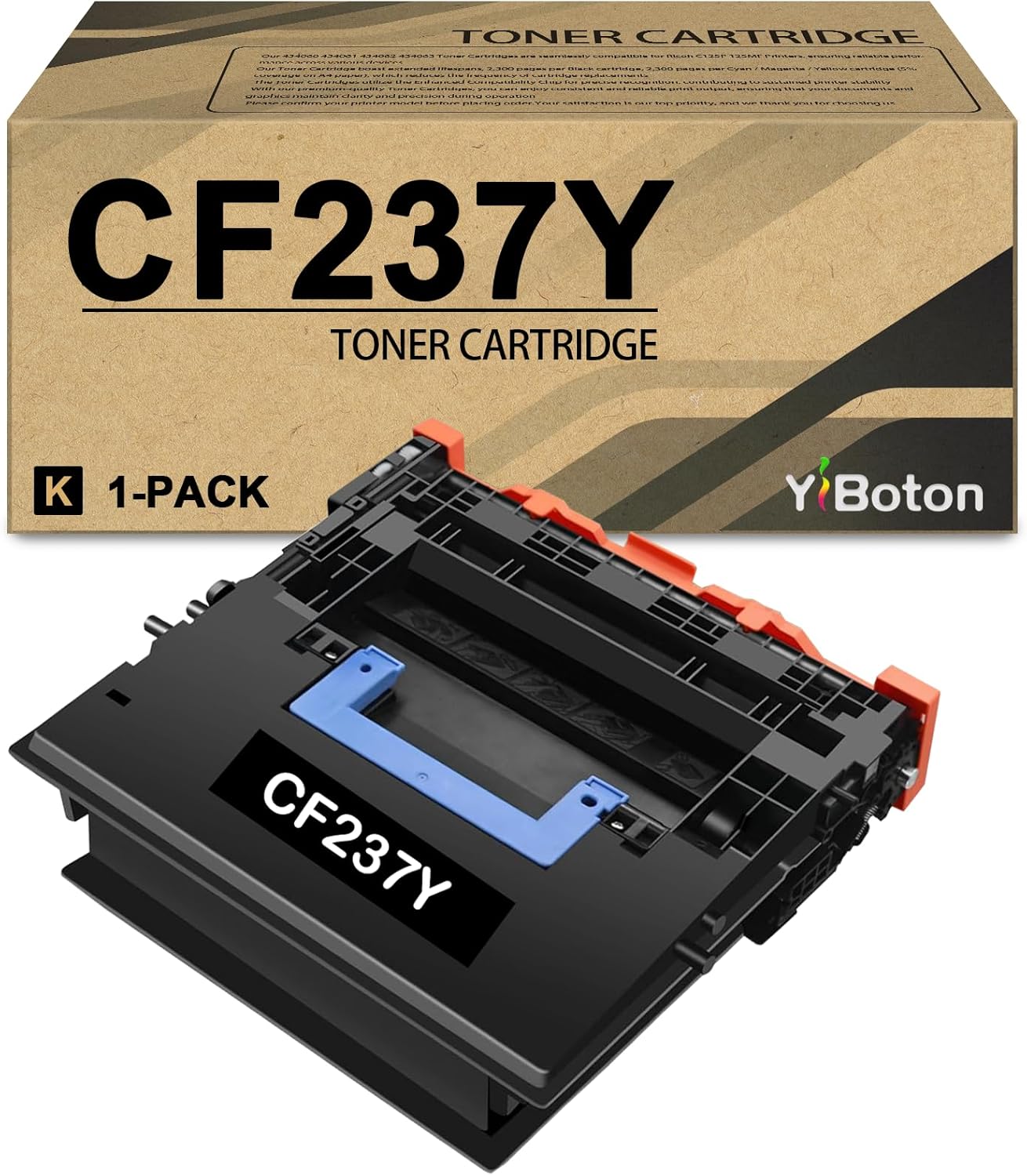 CF237Y 37Y 37 Y Black High Capacity Toner Cartridge Compatible for M607dn M607n M608dn M608n M609dh M609dn M631z M632fht M632h M633fh Printer(41,500 Pages)
