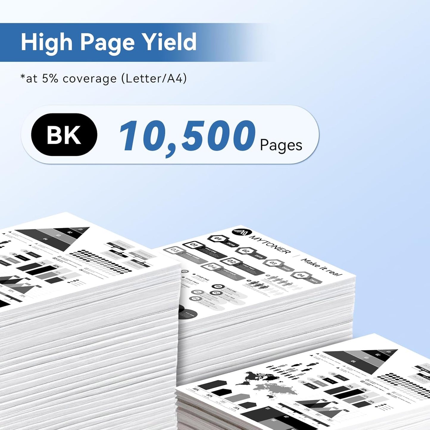 147A Black Toner Cartridge (with Chip) Compatible Replacement for HP 147A 147X W1470A W1470X High Yield Toner for Enterprise M610 M611 M612 MFP M634 M635 M636 Printer (1 Pack)