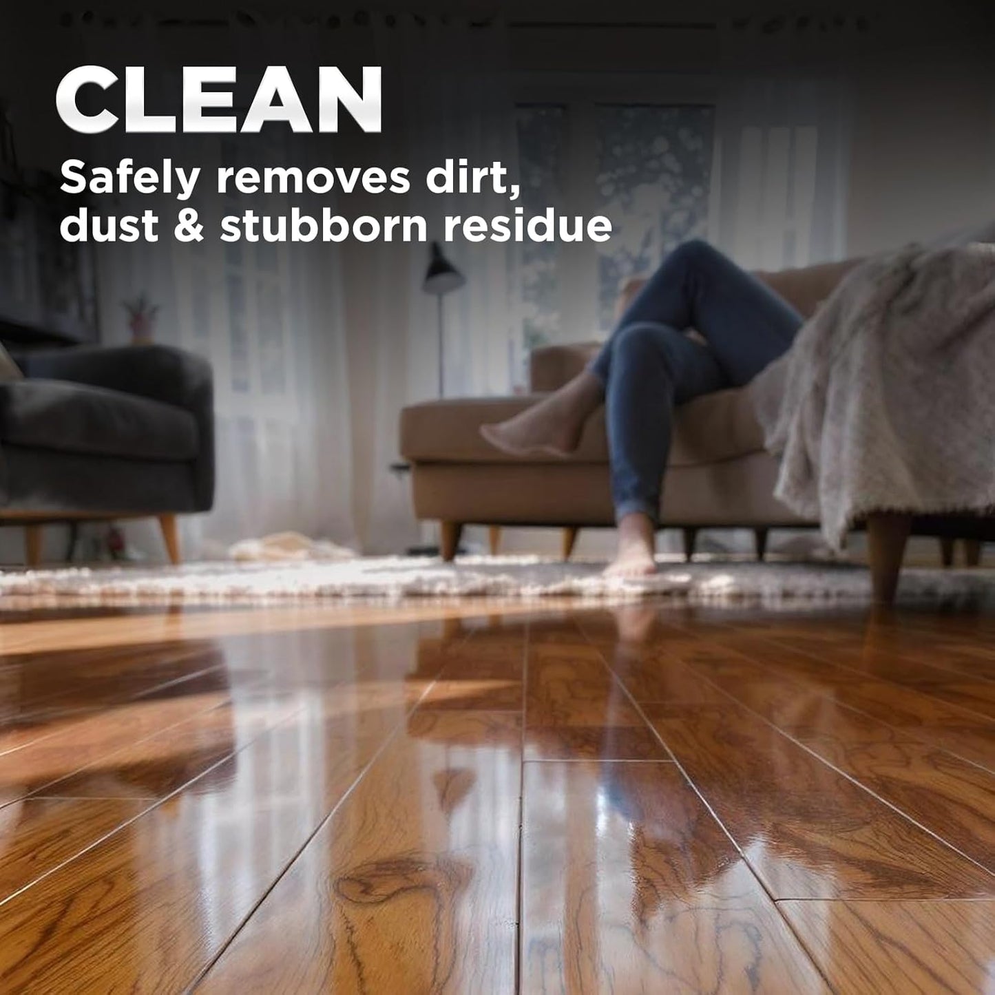 Weiman Hardwood Floor Cleaner and Polish Restorer Combo - 2 Pack - High-Traffic Hardwood Floor, Natural Shine, Removes Scratches, Leaves Protective Layer