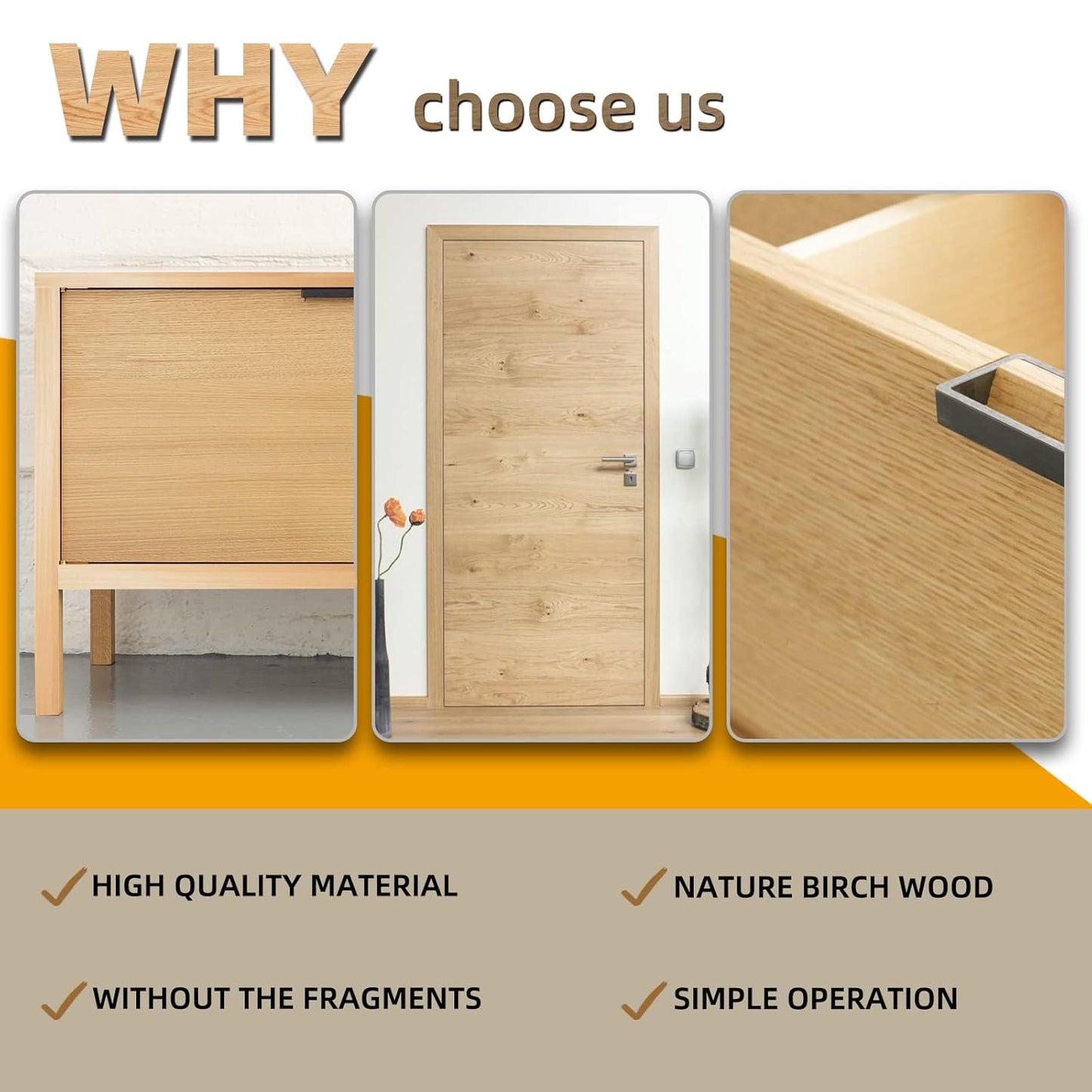 GSCIT Club Birch Edge Banding, 7/8 inch x 250ft roll of Veneer Edge Banding -Pre-glued Flexible, Real Wood Tape Banding for Cabinet Repair Furniture Restoration