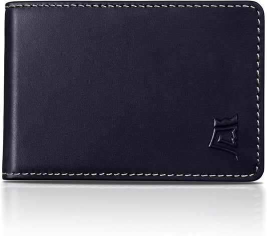 Kings Loot Wallet for Men | Customized Minimalist Slim RFID Blocking Leather Design with Cash Pocket & Card Pull Strap | Holds 1-15 Cards | Stylish & Durable Wallets
