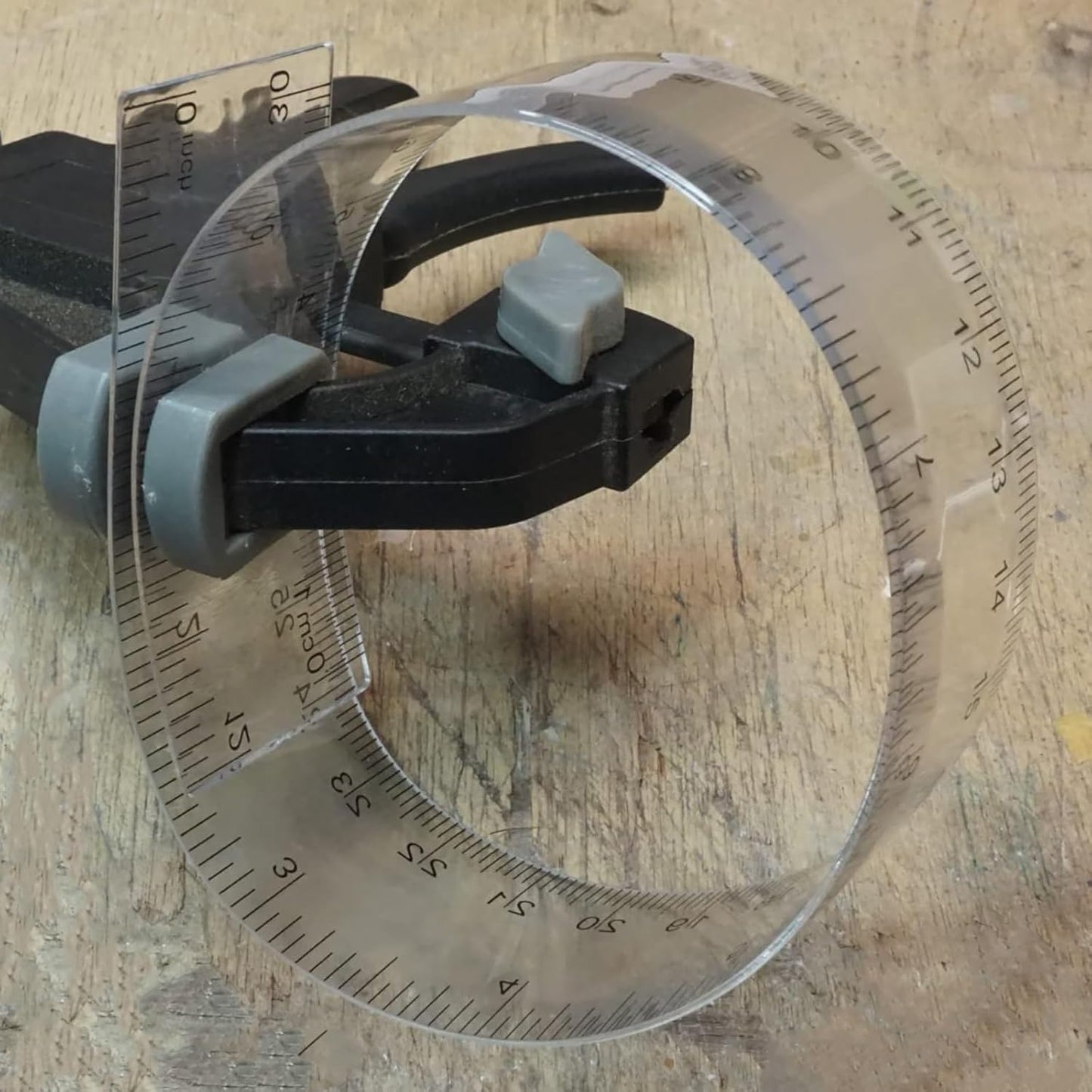 KEILEOHO 200 Pack 12 Inch Clear Plastic Ruler, Bulk Standard/Metric Straight Rulers, Transparent Rulers Measuring Tool for Classroom, Home, Office, Craft Room