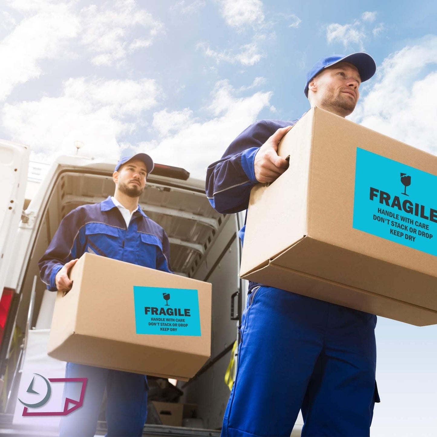 NextDayLabels - 8-1/2 x 11 Neon Color High Light Fluorescent Labels for Laser & Inkjet Printer (Blue Fluorescent, 8.5" x 11" - 1 Per Page | 100 Labels)