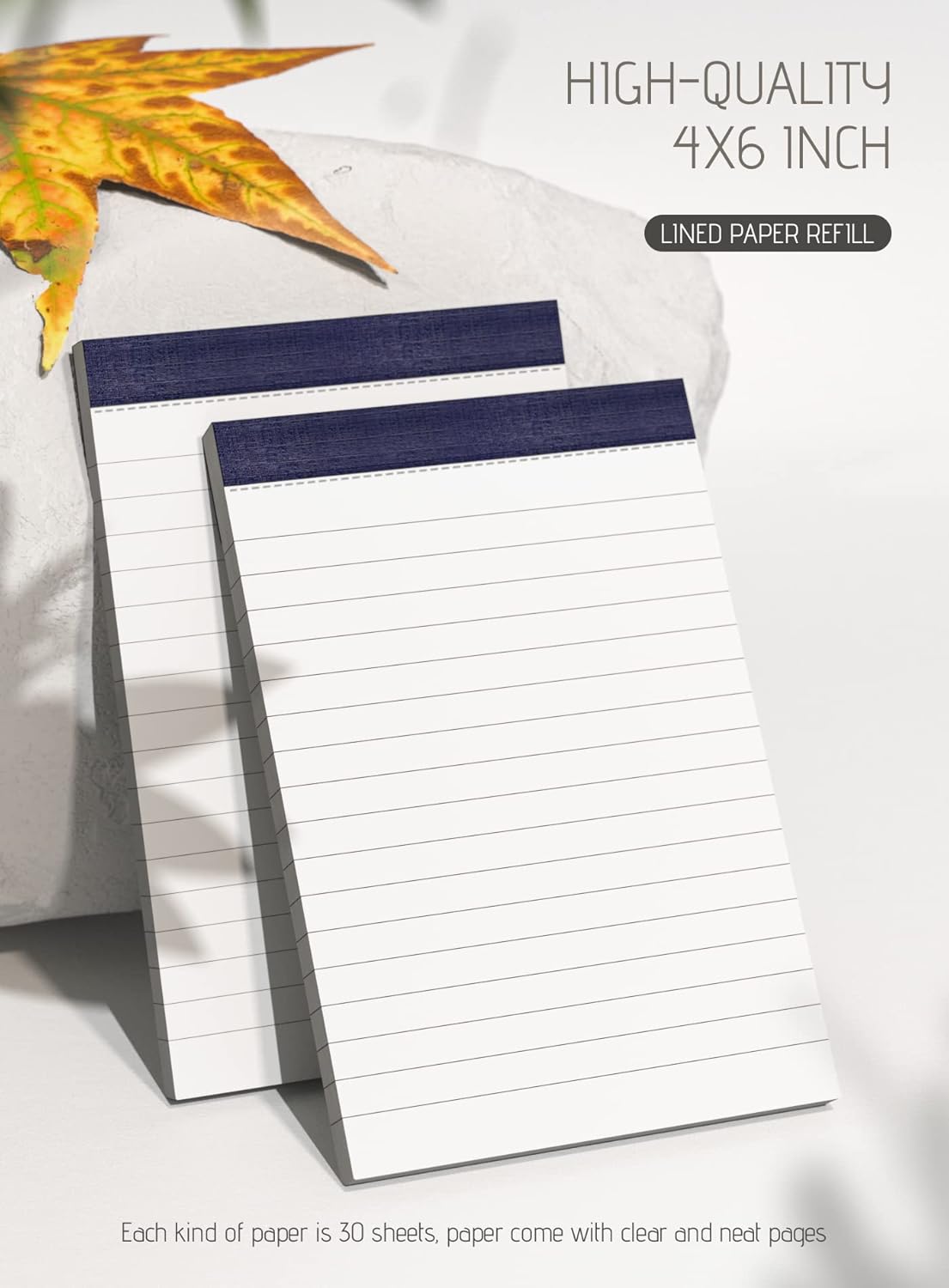 Notepads 4x6 Small Note Pads 4x6 Lined Writing Pads of Paper 4x6 Memo Pads 4x6 Small Paper Pads 4 x 6 Scratch Pads 4x6 Server Pads 4x6 Small Pocket Notebook 10 Pack Server Note Pads 30 Sheets/Pad