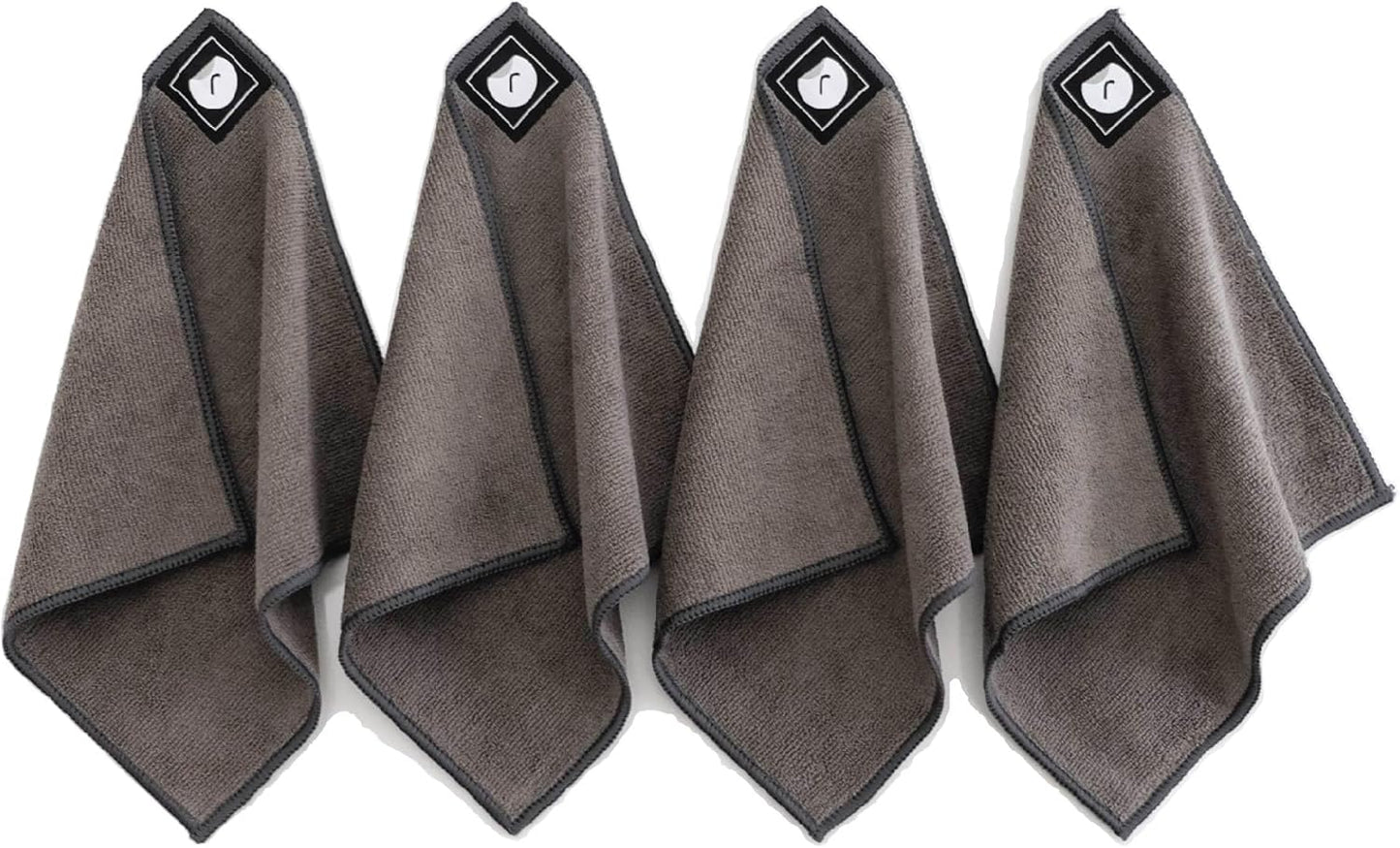 Remooble 4 Pack Magnetic Microfiber Cleaning Cloth Dry Erasers for Whiteboards - Towel Hangs on Metal Edged White Boards, Glassboards, and Blackboards Washable - 10'' X 10''