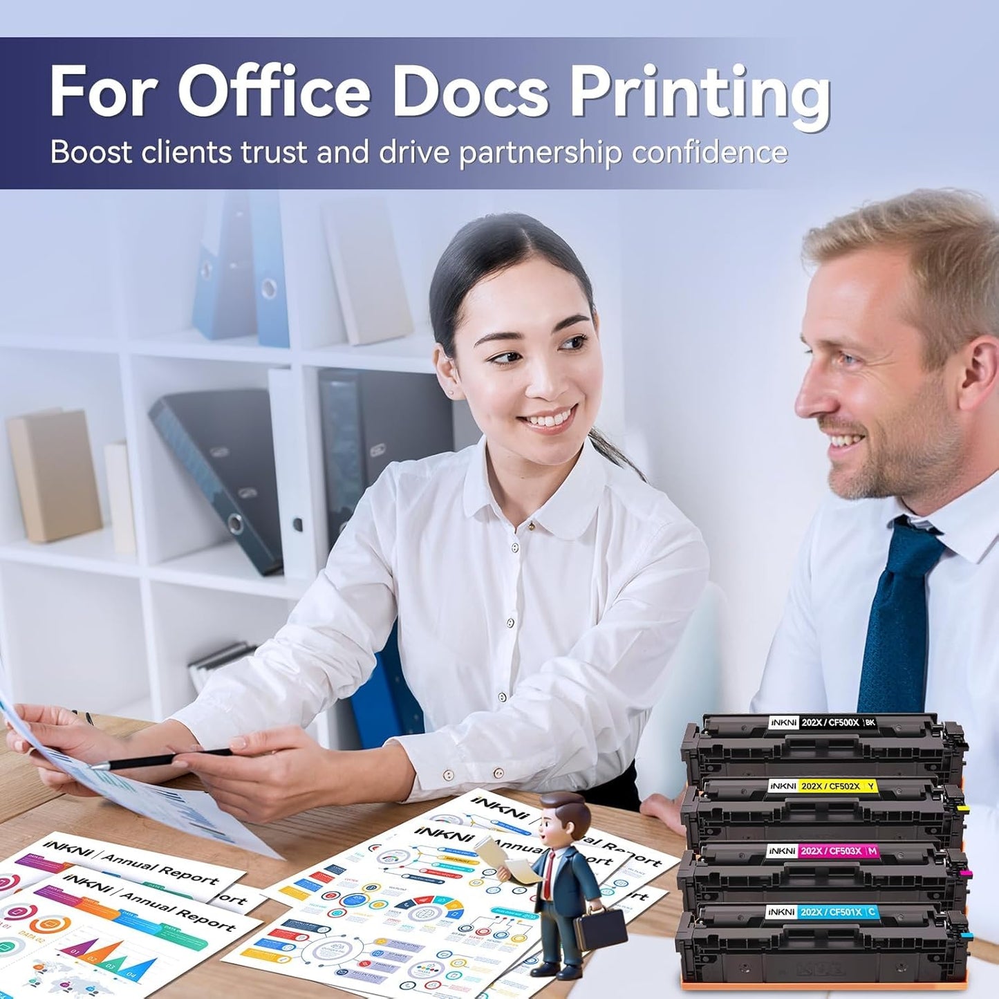 202X Toner Cartridges CF500X - Compatible Replacement for HP 202X 202A for Color Laserjet Pro MFP M281fdw M254dw M281fdn M281cdw M280nw M254dn M254nw High Yield Toner Cartridge CF500A (with Chip )