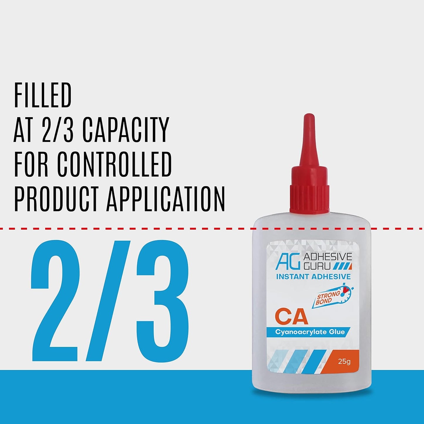 Adhesive Guru CA Glue with Activator Woodworking (2 x 0.9 oz - 2 x 3.38 fl oz) Ca Glue for Woodworking, Cyanoacrylate Glue and Activator (2 Pack)