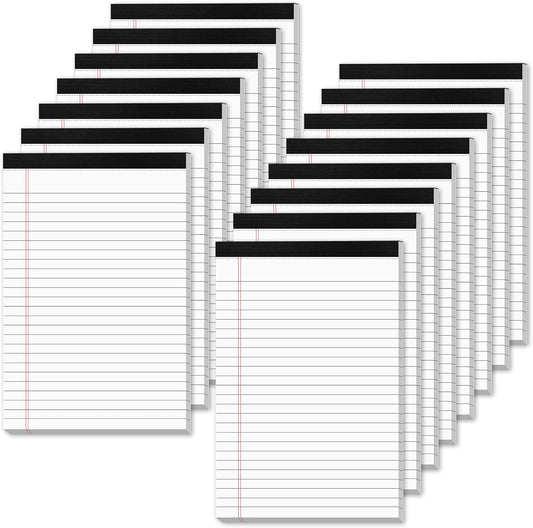 White Legal Pads 5x8 Small Note Pads 5x8 College Ruled Paper Tablets 15 Pack Writing Pads 5x8 Paper Pads Small Notepads 5x8 Notebook Paper Lined Writing Pad Small Legal Pad 5 x 8 White 30 Sheets/Pad
