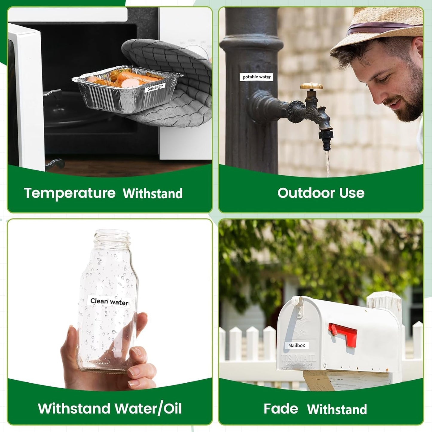 Label Maker Tape Replace for Brother P Touch Label Tape TZe-231 12mm 0.47 Laminated White TZe TZ 231 Refills Replacement for Brother Label Maker PTouch PTH-110 111 D220 D210 D410,8 pk