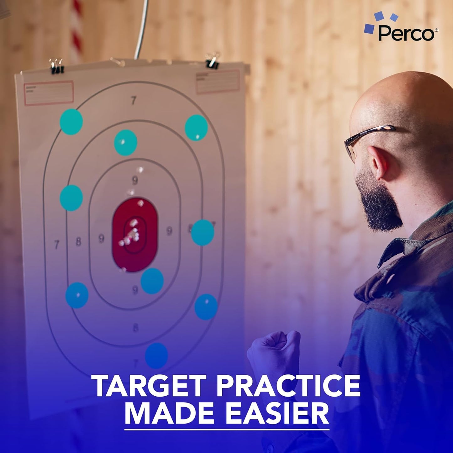 Perco Teal 2-Inch Round Circle Dot Sticker Labels with Easy Peel Perforation - 500 Labels per Roll - Strong Adhesion, Vibrant Colors for Organizing, Crafting & More - Made in USA