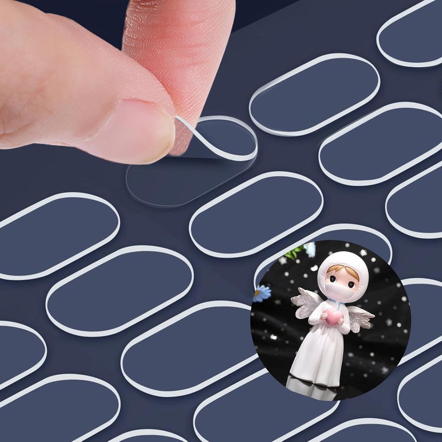 Adhesive Stick dots Two-Sided Sided Mounting Putty Stick Tack for Wall Hanging Crafts Balloons Festival Party Decorations,Clean Removable(0.39"*0.78"-800)