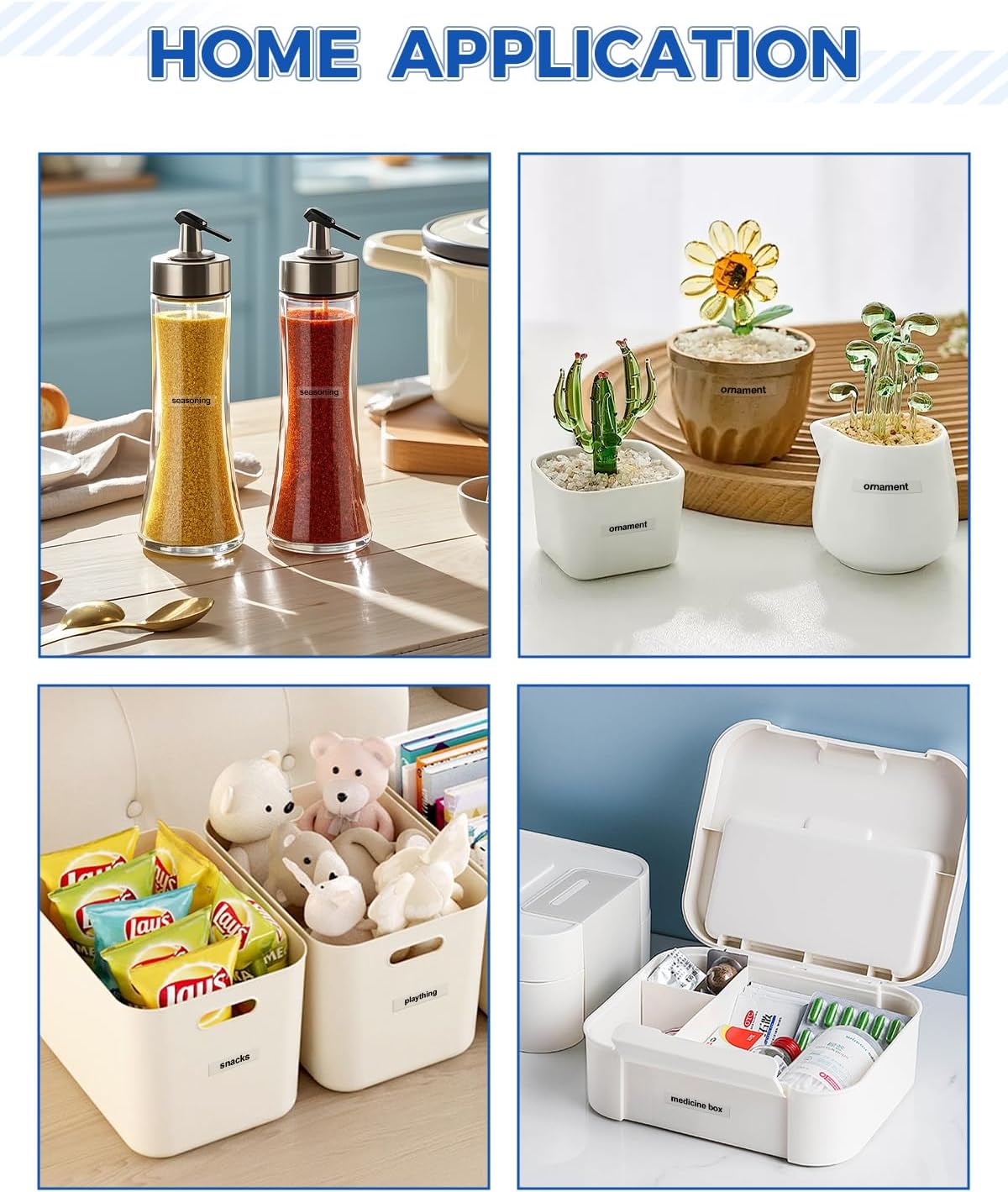 Tze111 6mm 0.23" Laminated Clear Tape Compatible for Brother 6mm Label Tape Tze-111 Tz-111 P Touch Tz Tze 6mm 1/4" Black on Clear Label for PTH110 PTD210 PT-D220 PTD400 PT-D610BT, 4-Pack