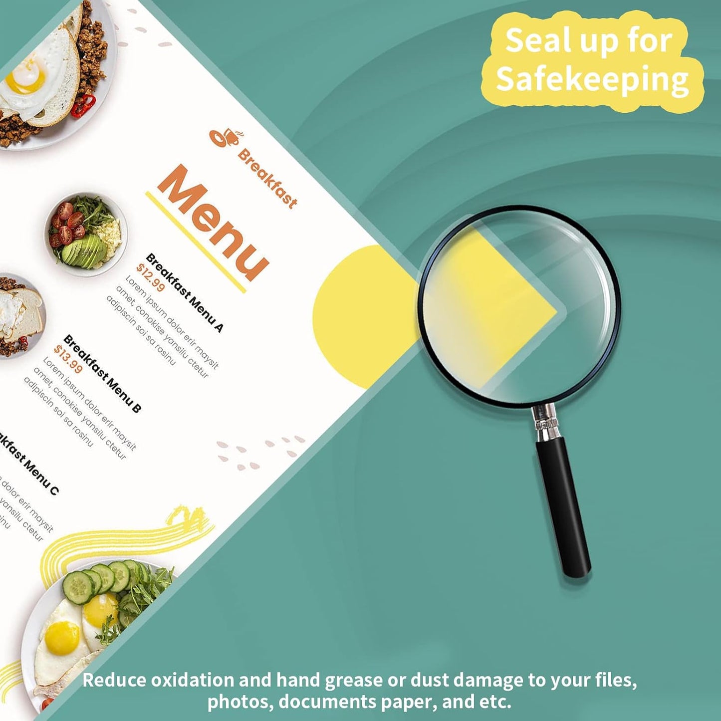 5 mil Thermal Laminating Sheets 2000 Packs, 9” x 11.5” Clear Laminating Pouches Holds 8.5 x 11 Inch Sheet, Letter Size Lamination Paper for Laminator - Rounded Corner