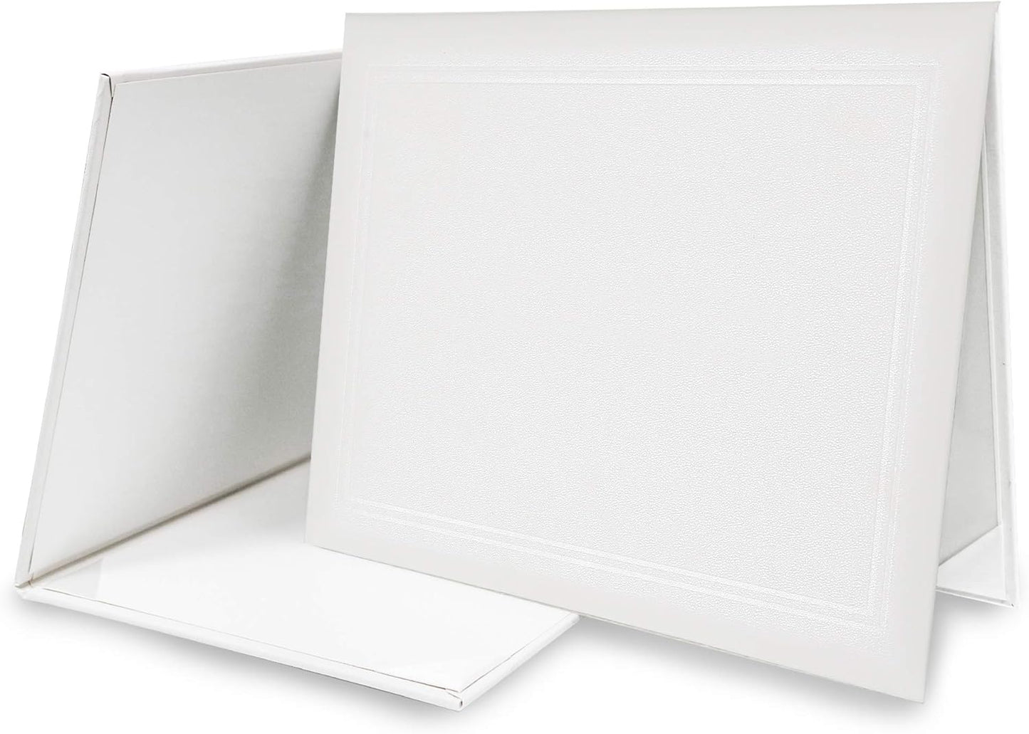 GraduationMall 8.5"x11" Smooth Padded Diploma Cover Certificate Holder White,1-Pack