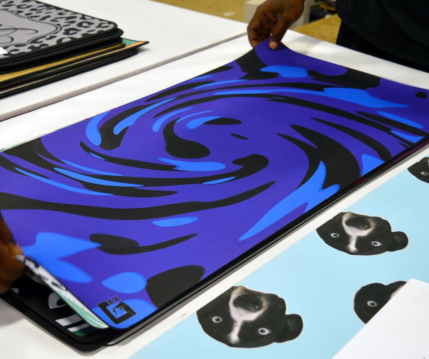 Custom Desk Mat – 14x24” Personalized Desk Pad with Photo, Logo, or Text | Extended Neoprene Mat for Work, Gaming & TCG Play