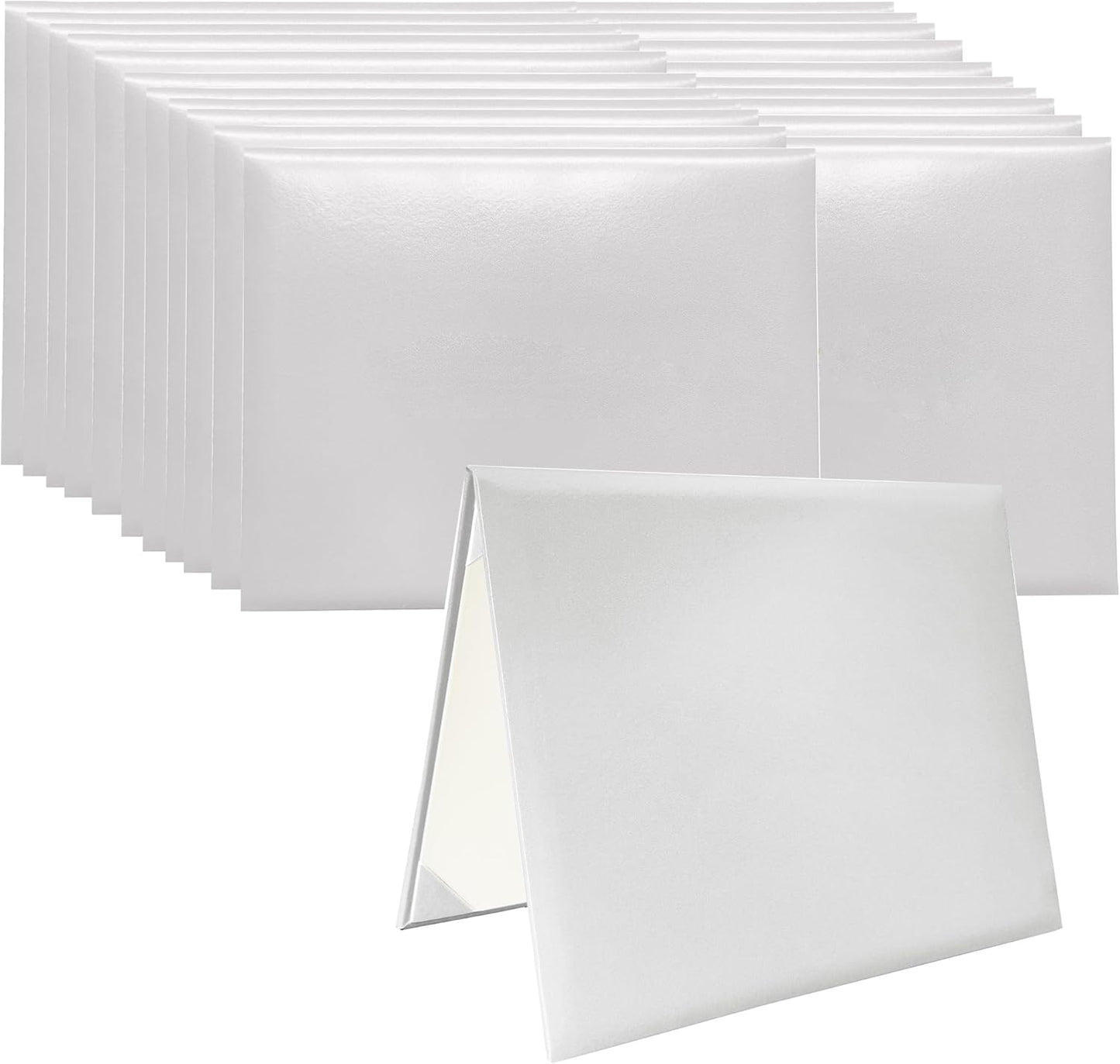 20 PCS Smooth Diploma Certificate Cover 8 1/2" x 11" White
