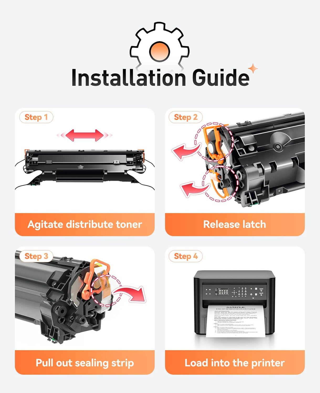 83A Black Toner Cartridge 2-Pack Replacement for HP 83A CF283AD CF283A Compatible HP Laserjet Pro MFP M125a M125rnw M125nw M127fn M127fp M127fw M225dn M225dw M201dw M201n M125 M127 M225 M201 Printer