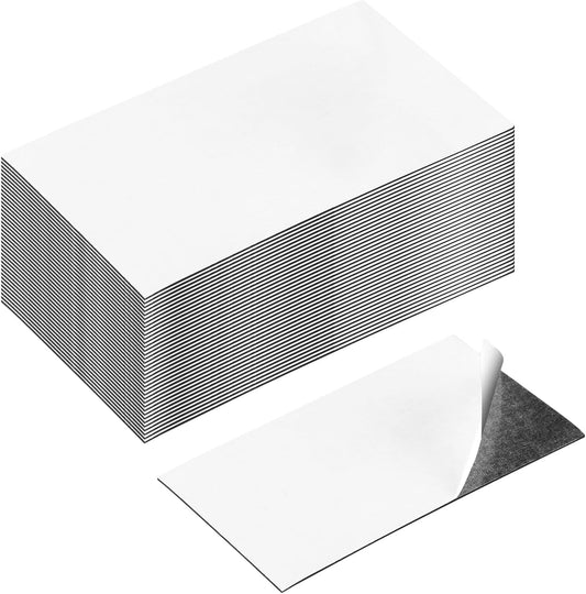 Magnetic Sheets with Adhesive Backing 2 x 3.5 Inch, 200 Packs Business Card Magnets Peel and Stick, Business Cards Customizable, Adhesive Magnetic Sheets, Custom Business Cards Personalized