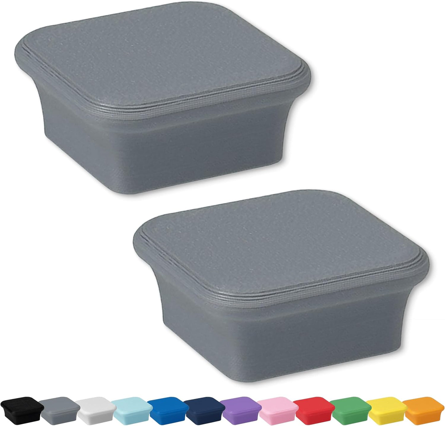 Glassboard Studio MiniBar Magnet - Strong Neodymium Rare Earth Magnets for Fridge, Whiteboard, Locker & Magnetic Glassboards - Ideal for Crafting & Office Use - Strong Fridge Magnets (Steel Gray, 2)