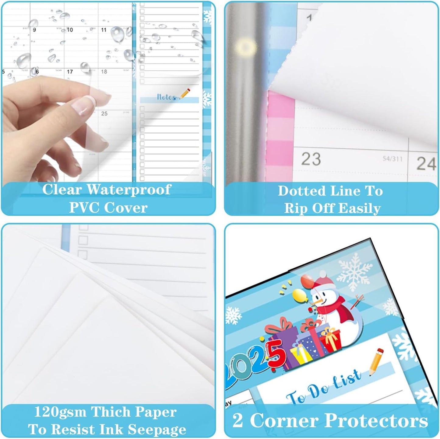 Lateefah Desk Calendar 2025, Large 22'' x 17'' Desk Calendar 2025-2026, 18 Month Desktop Calendars for Home & Office, Use Jan 2025 to June 2026